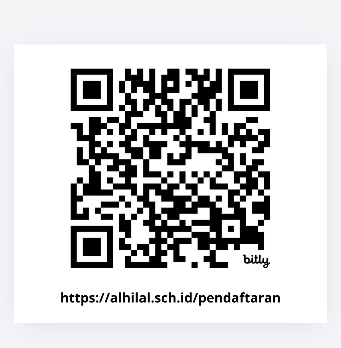QR Code Pendaftaran SPMB Al Hilal